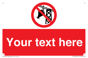 Custom prohibition do not fly kites near overhead electrical power lines